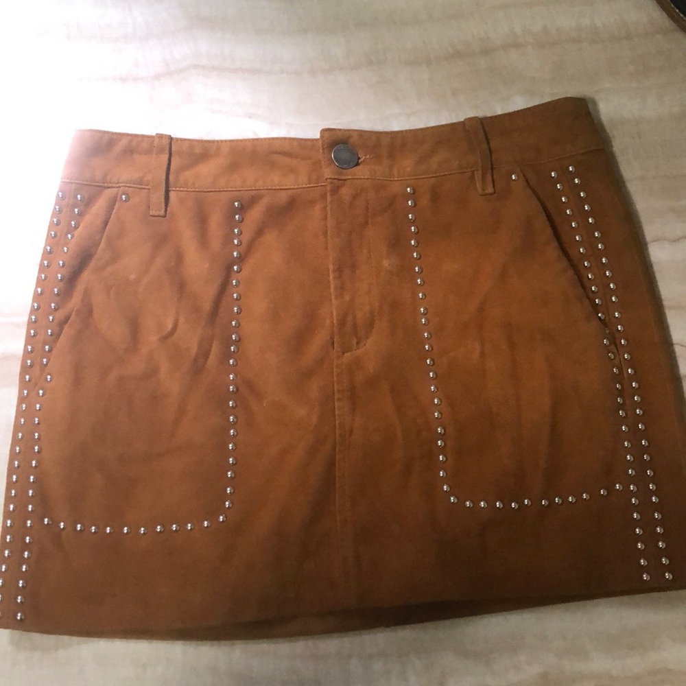 Tan suede Rebecca Minkoff Skirt